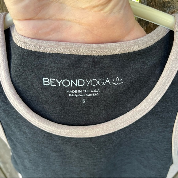 Beyond Yoga Space Dyed On Block Bra In Darkest Night Chai Colorblock Sz S - Picture 2 of 11